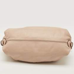 Pre Owned Fendi Rose Poudre Leather Doctor B Hobo