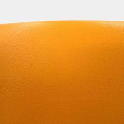 Pre Owned Fendi Moonlight Orange Leather Shoulder Bag