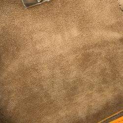 Pre Owned Fendi Moonlight Orange Leather Shoulder Bag