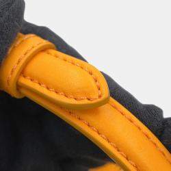 Pre Owned Fendi Moonlight Orange Leather Shoulder Bag