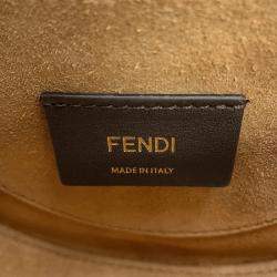 Pre Owned Fendi Moonlight Orange Leather Shoulder Bag