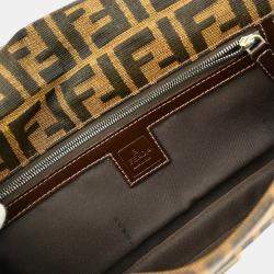 Pre Owned Fendi Brown Zucca Clutch Bag