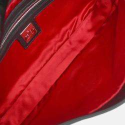 Pre Owned Fendi Black Leather Baguette Handbag