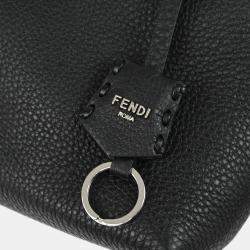 Pre Owned Fendi Black Leather By The Way Shoulder Bag