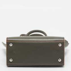 Pre Owned Fendi Etain Leather Mini 3Jours Tote