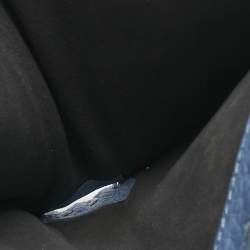 Pre Owned Fendi Blue Sellier Leather Peekaboo Compact Wallet