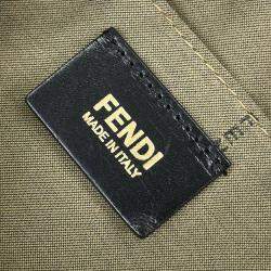 Pre Owned Fendi Black Canvas Zucchino Floral Forever Handbag