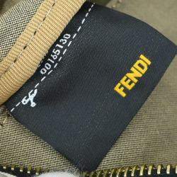 Pre Owned Fendi Black Canvas Zucchino Floral Forever Handbag