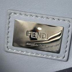 Pre Owned Fendi Black Leather Peekaboo 2way Handbag