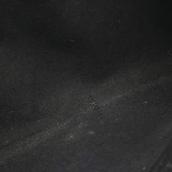 Pre Owned Fendi Black Leather and Shearling Fur FF Fflynn Zip Clutch