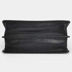 Pre Owned Fendi Black Leather Bugs Kan I Top Handle Bag