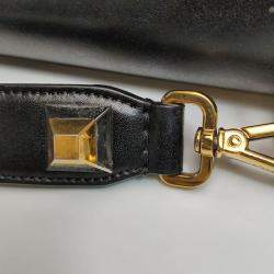 Pre Owned Fendi Black Leather Bugs Kan I Top Handle Bag