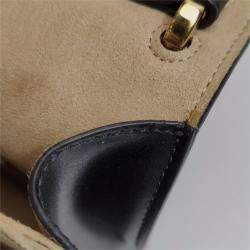 Pre Owned Fendi Black Leather Bugs Kan I Top Handle Bag