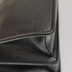 Pre Owned Fendi Black Leather Bugs Kan I Top Handle Bag