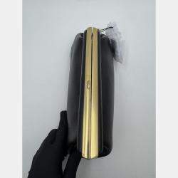 Pre Owned Fendi Black Leather Small First Clutch Bag