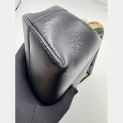 Pre Owned Fendi Black Leather Small First Clutch Bag