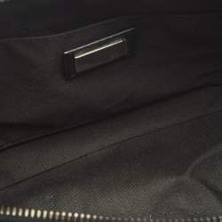 Pre Owned Fendi Black Zucchino Canvas Pochette Bag