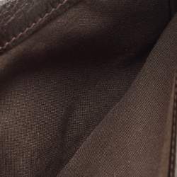 Pre Owned Fendi Tobacco Zucca Canvas and Leather Forever Continental Wallet