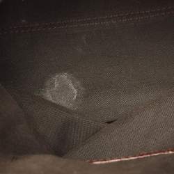 مملوكة مسبقًا حقيبة فندي بوستون فوريفر قماش زوكا تبغ وجلد منقوش كروك