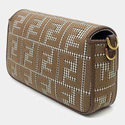 Pre Owned Fendi Brown Leather Baguette Bag