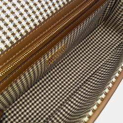 Pre Owned Fendi Brown Leather Baguette Bag