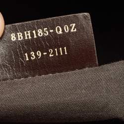 Pre Owned Fendi Tobacco/Magenta Pequin Canvas Medium Roll Shopper Tote