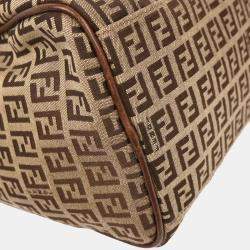 Pre Owned Fendi Brown Zucchino Handbag