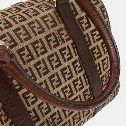 Pre Owned Fendi Brown Zucchino Handbag