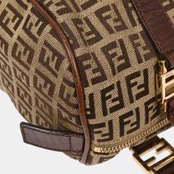 Pre Owned Fendi Brown Zucchino Handbag