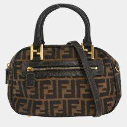Pre Owned Fendi Brown Zucca 2way Handbag