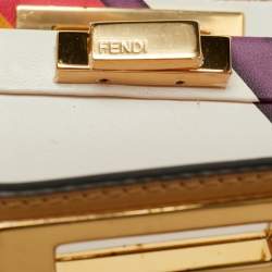 Pre Owned Fendi Tan Leather Medium Peekaboo Iseeu Top Handle Bag