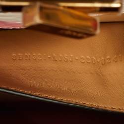 Pre Owned Fendi Tan Leather Medium Peekaboo Iseeu Top Handle Bag