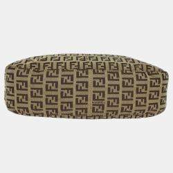 Pre Owned Fendi Brown Zucchino Handbag