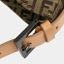 Pre Owned Fendi Brown Zucchino Handbag