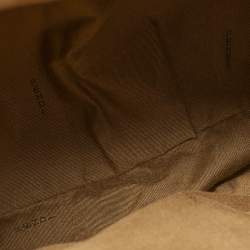 Pre Owned Fendi Brown/Natural Interwoven Raffia Large Mia Shoulder Bag