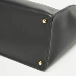 Pre Owned حقيبة يد فندي "واي" متوسطة جلد أسود