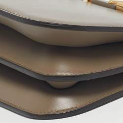 مملوكة مسبقًا Fendi Dark Beige Leather Touch Shoulder Bag