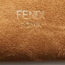 مملوكة مسبقًا Fendi Dark Beige Leather Touch Shoulder Bag