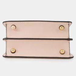Pre Owned Fendi Peekaboo Icy You Beige Leather Size Petit (Mini)