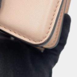 Pre Owned Fendi Peekaboo Icy You Beige Leather Size Petit (Mini)