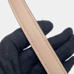 Pre Owned Fendi Peekaboo Icy You Beige Leather Size Petit (Mini)
