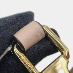 Pre Owned Fendi Peekaboo Icy You Beige Leather Size Petit (Mini)