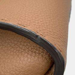 Pre Owned Fendi Selleria Peekaboo Brown Leather Size Regular