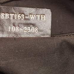 Pre Owned Fendi Tobacco Zucca Canvas and Patent Leather Mia Flap Shoulder Bag