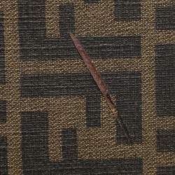 Pre Owned Fendi Tobacco Zucca Coated Canvas And Leather Carry On Luggage Suitcase