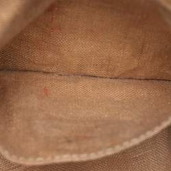 Pre Owned Fendi Tobacco Zucca Canvas and Leather Spy Moro Hobo