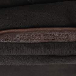 Pre Owned Fendi Brown FF Logo Suede Hobo