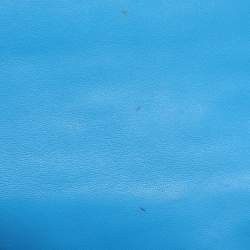 Pre Owned Fendi Blue Zucca Embossed Leather Medium Baguette Bag