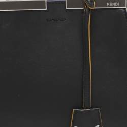 Pre Owned Fendi Black Leather Petite 3Jours Tote
