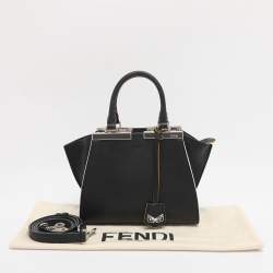 Pre Owned Fendi Black Leather Petite 3Jours Tote
